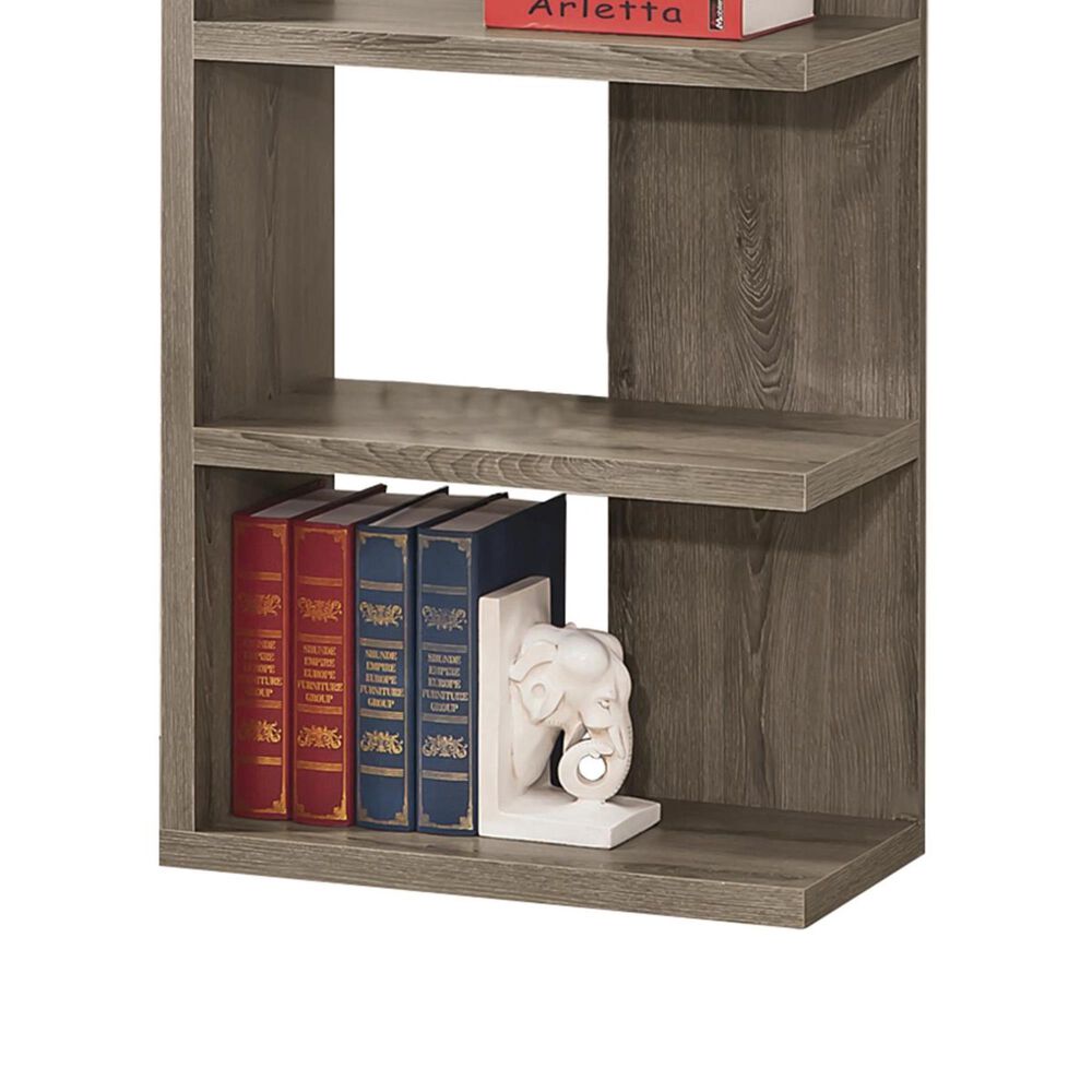 Pacific Landing 5-Shelf Bookcase in Dark Grey, , large