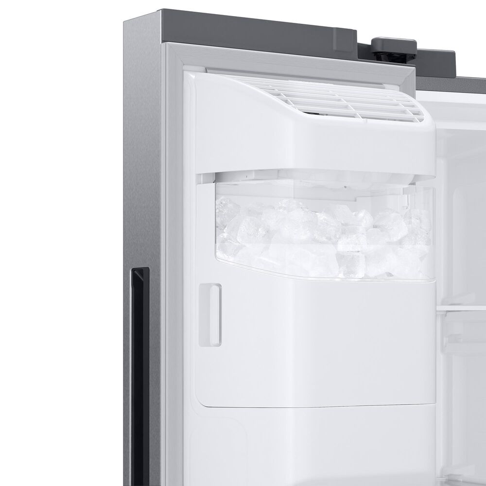 Samsung 22 Cu. Ft. Side by Side Refrigerator with Touch Screen Family Hub in Stainless Steel, , large