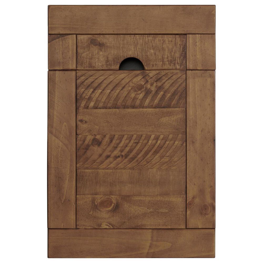 Forma &amp; Co Rustic Chairside Table in Black and Honey, , large