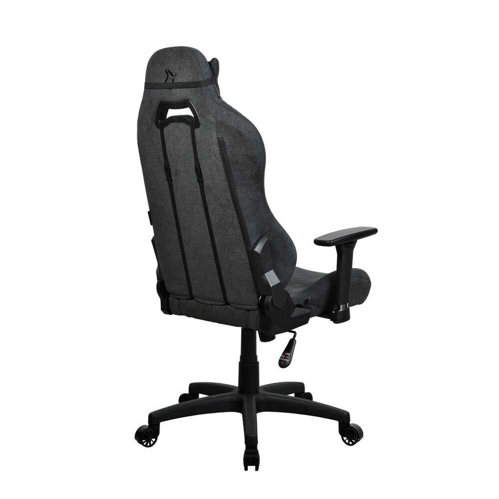 Arozzi Toretta Soft Fabric Gaming Chair in Dark Grey, , large
