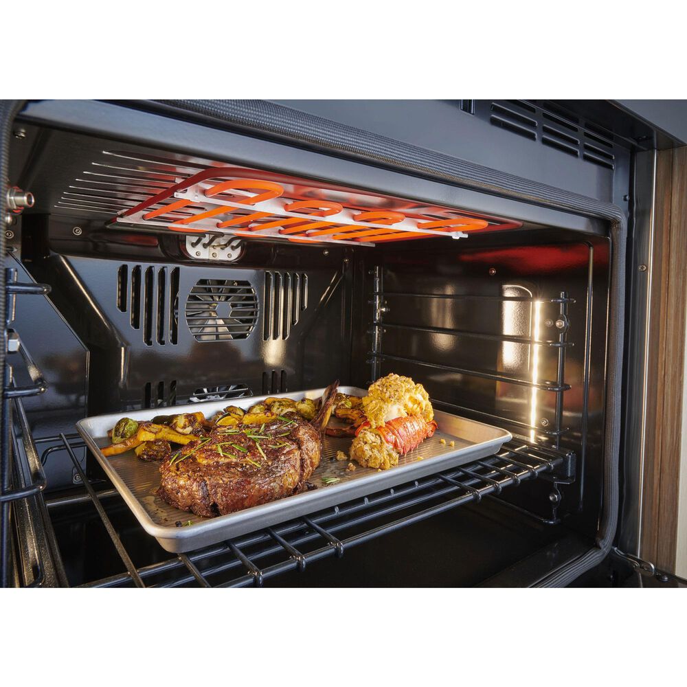 Monogram Statement 30&quot; Smart French Door Electric Single Wall Oven in Stainless Steel, , large