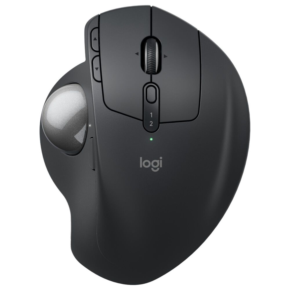 Logitech MX Ergo S Plus Wireless Ergonomic Trackball Mouse in Graphite, , large