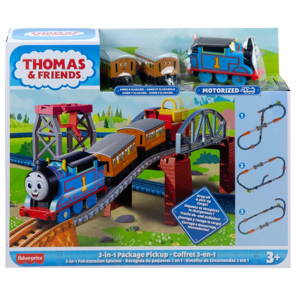 Fisher Price 3-in-1 Thomas Package Pickup Train Set in Multicolor, , large