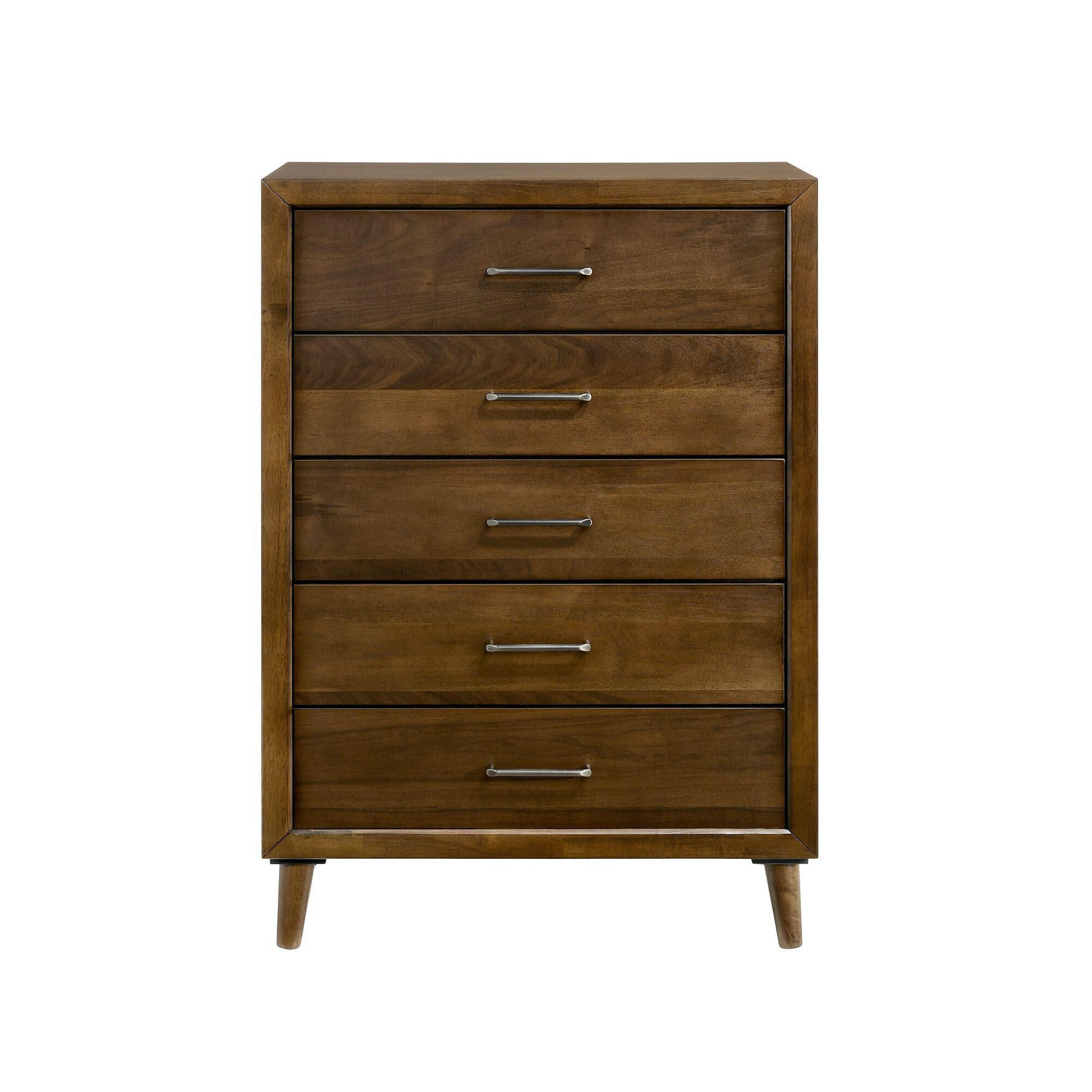 Walnut 5 drawer dresser sales