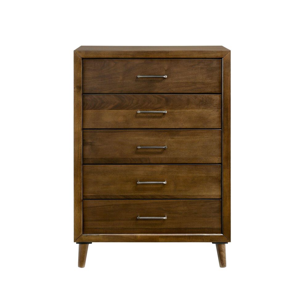 Mayberry Hill Malibu 5-Drawer Chest in Walnut, , large