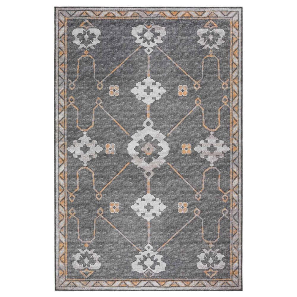 Dalyn Rug Company Sedona Oriental 2"3" x 12" Charcoal Indoor/Outdoor Performance Runner, , large