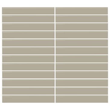 Dal-Tile Color Wheel Architectural Gray 12" X 10" Ceramic Mosaic Sheet, , large