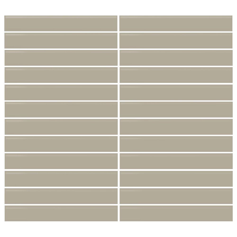 Dal-Tile Color Wheel Architectural Gray 12" X 10" Ceramic Mosaic Sheet, , large