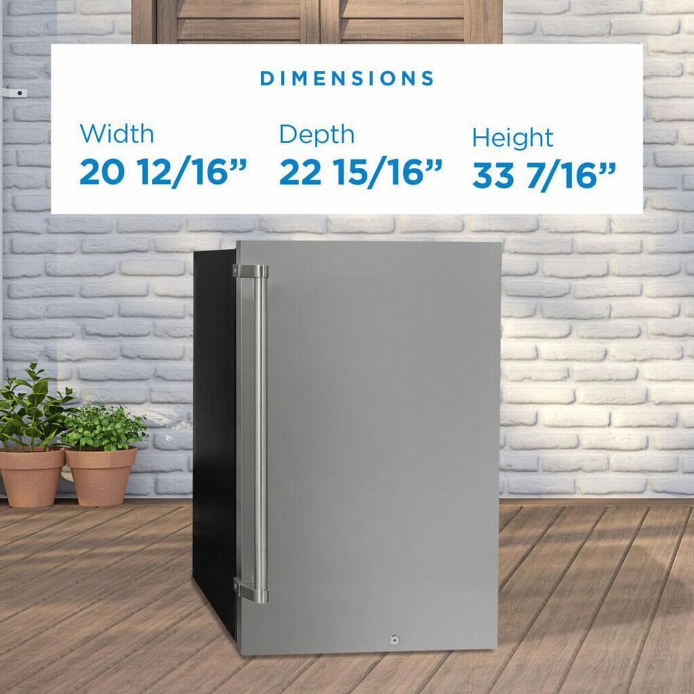 Danby 4.4 Cu. Ft. Outdoor Refrigerator in Stainless Steel, , large