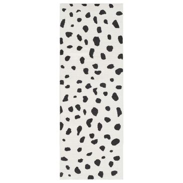 Surya Moroccan Shag MCS-2307 2"7" x 7"3" Black and White Runner, , large