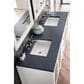 James Martin Vanities Addison 72" Double Bathroom Vanity in Glossy White with 3 cm Charcoal Soapstone Quartz Top and Rectangular Sinks, , large