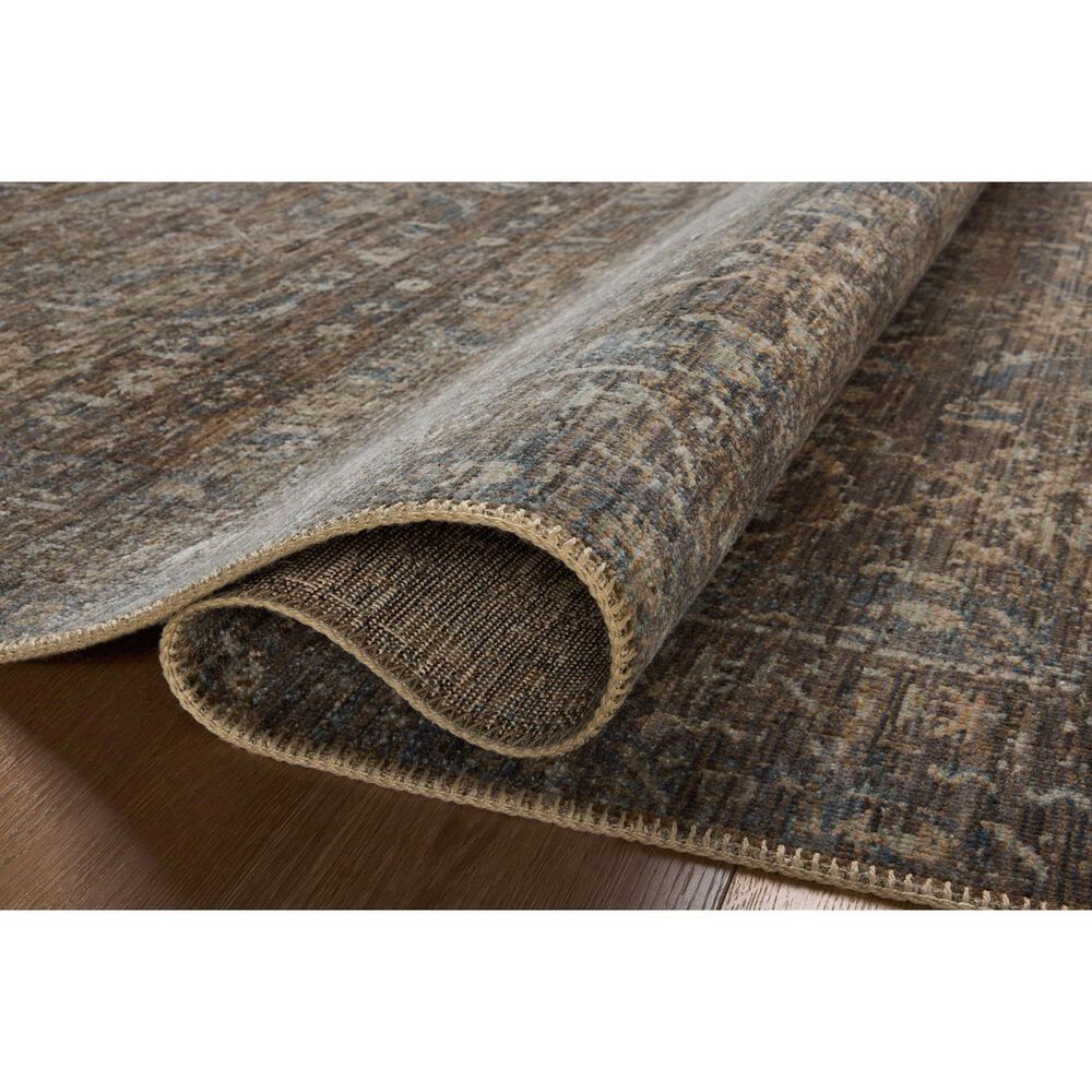 Loloi Heritage 8&#39; x 10&#39; Lagoon and Tobacco Area Rug, , large