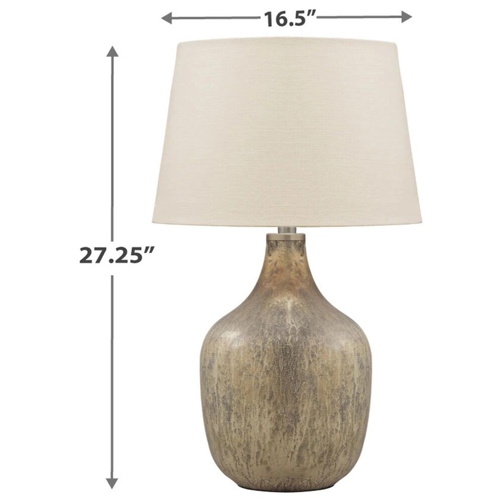 Ashley Mari Glass Table Lamp in Gray and Gold, , large