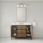 37B Fenwick 48" Single Bathroom Vanity in Kona with Glossy White Composite Stone Top and Backsplash, , large