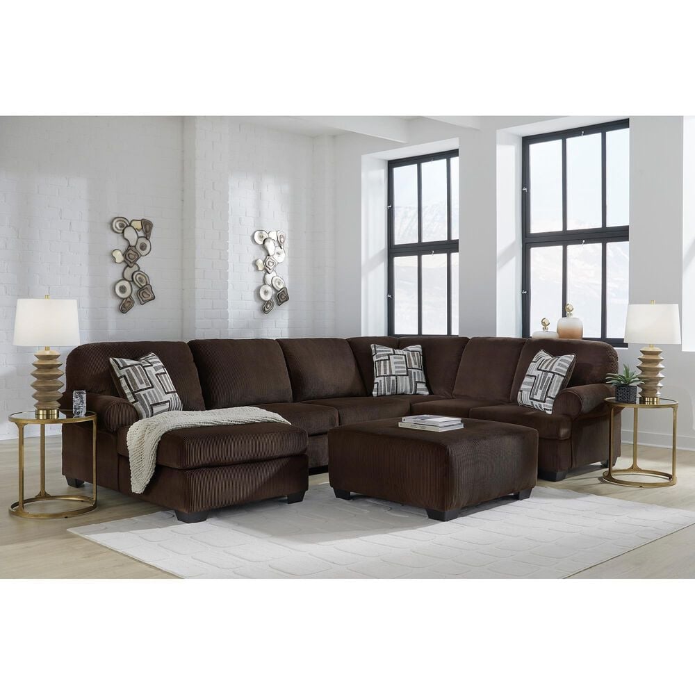 ASHLEY Kimlee 3-Piece Stationary Left Arm Facing Sectional with Chaise in Chocolate, , large