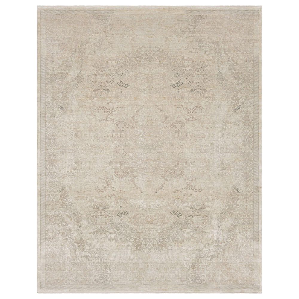Karastan Surrey Hills Grinstead Flaxen Beige 9" x 12" Area Rug, , large
