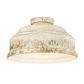 Golden Lighting Keating Flush Mount in Antique Ivory, , large