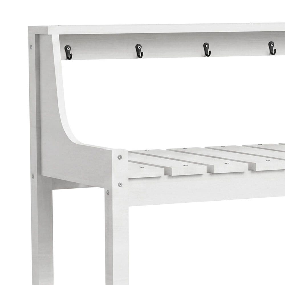 HOMLUX Outdoor Storage Potting Bench in White, , large