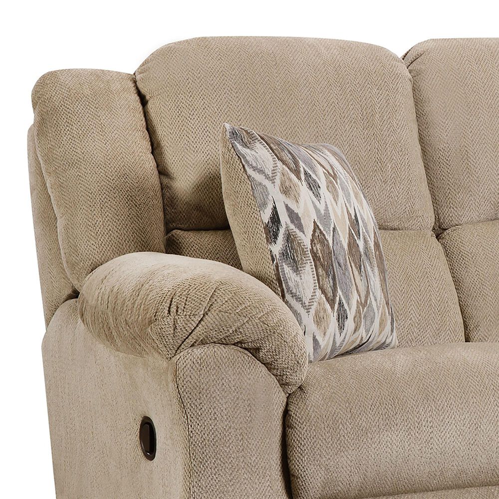 HomeStretch Newport Manual Reclining Loveseat in Fawn, , large
