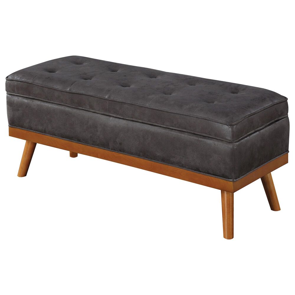 OSP Home Katheryn Storage Bench in Charcoal, , large