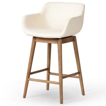 Four Hands Hannah Swivel Counter Stool in Amber Ash, , large