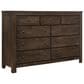 Emerald Home Furnishings Ashton Hills 9-Drawer Dresser in Ash Brown and Weathered Gray, , large