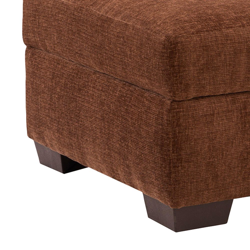 Peak Living Dino Ottoman in Rust, , large