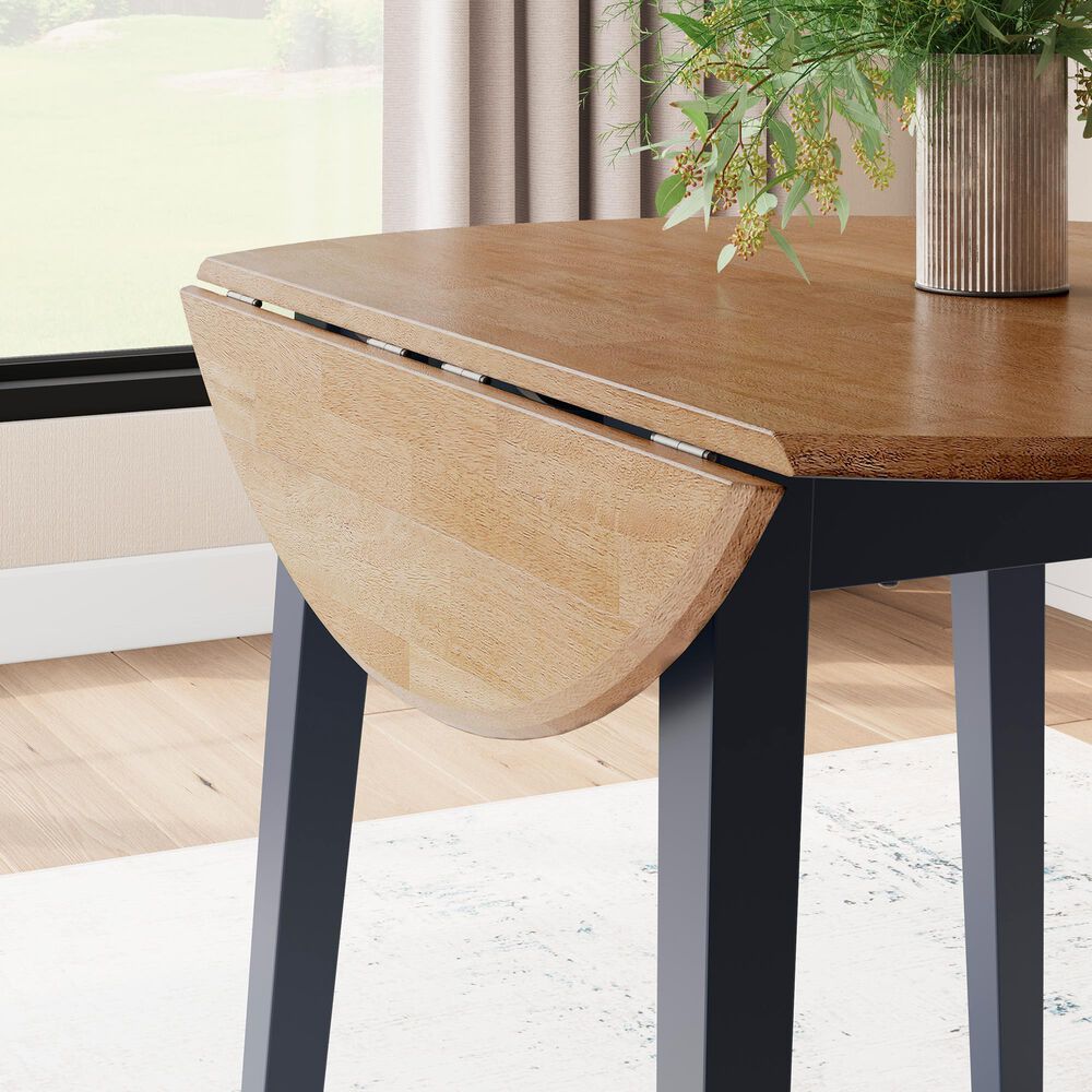 Ashley Gesthaven Dining Table in Light Natural and Dark Slate Blue - Table Only, , large