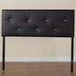Baxton Studio Dalini King Panel Headboard in Black, , large
