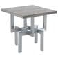 Blue River Illusion End Table in Brushed Stainless Steel, , large
