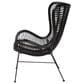 Baxton Studio Colorado Rattan Accent Chair in Black, , large