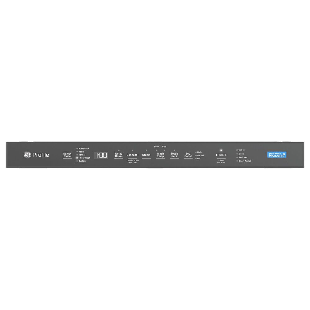 GE Profile 24&quot; Built-In Bar Handle Dishwasher in Fingerprint Resistant Stainless Steel, , large