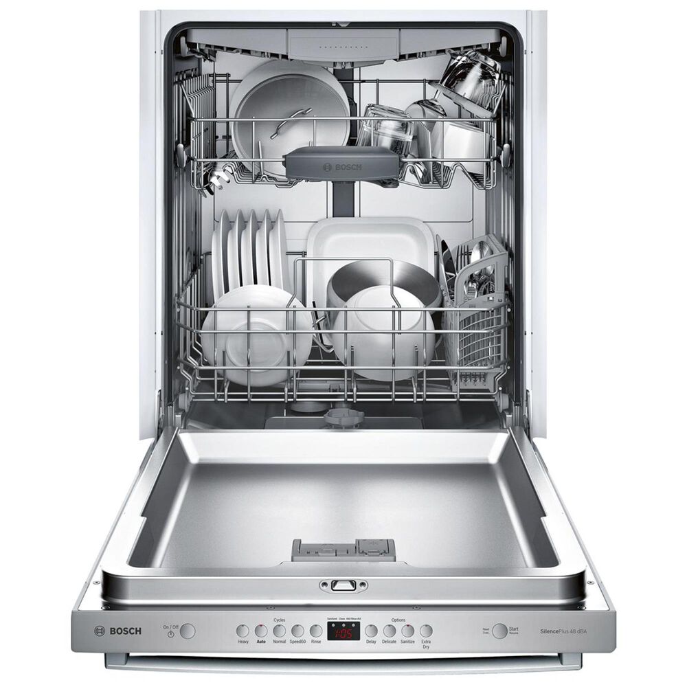 Bosch 24&quot; Bar Handle Built-In Dishwasher in Stainless Steel, , large
