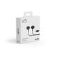 Sudio V3 Wired Earbuds in Black, , large