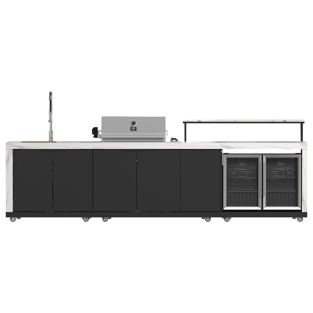 Forno Rimini 3-Piece Outdoor Kitchen Grill Set in Black and White, , large