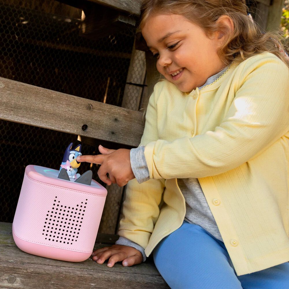 Tonies Bluey Toniebox 2 Audio Player Starter Set in Cloud Pink, , large
