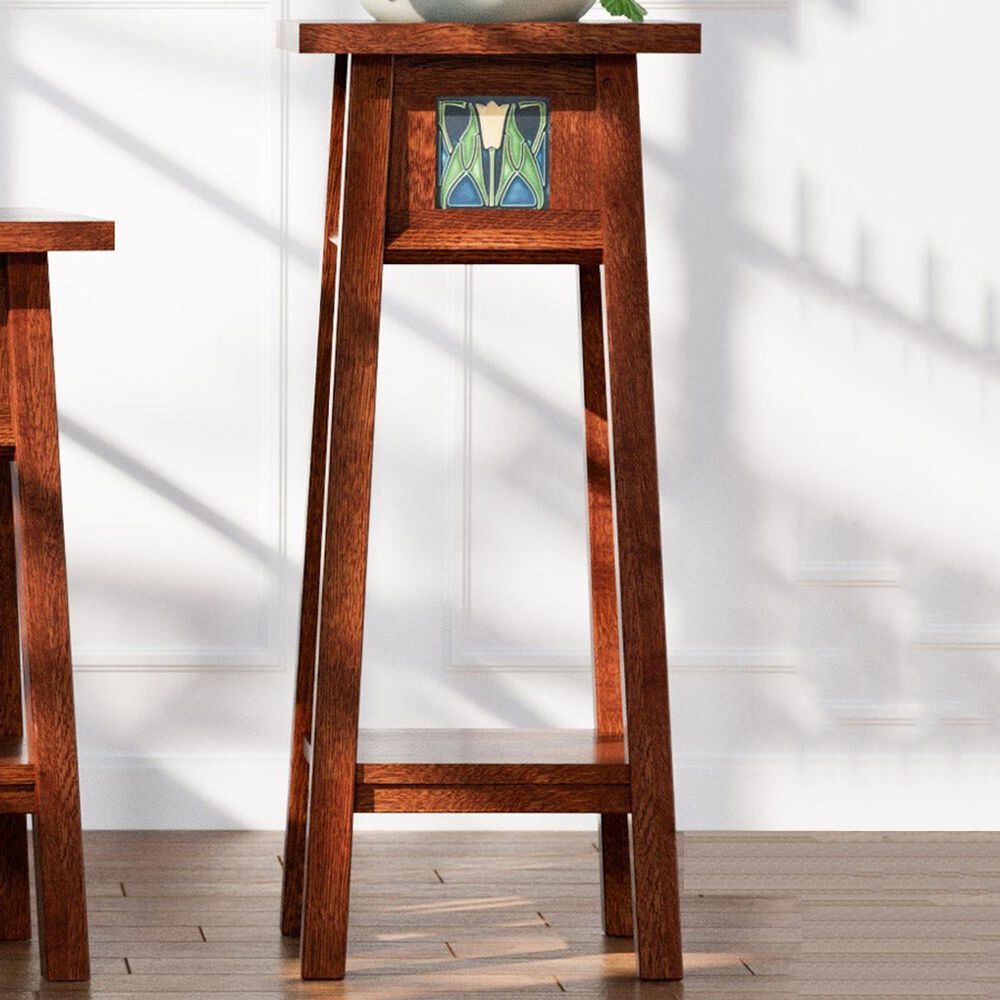 Stickley Furniture Floral Tile 30&quot; Plant Stand in Centennial, , large