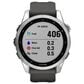 Garmin Fenix 7S Standard Edition Smartwatch in Silver with Graphite Band, , large