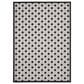 Nourison Aloha Geometric 7"10" x 10"6" Black and White Indoor/Outdoor Area Rug, , large