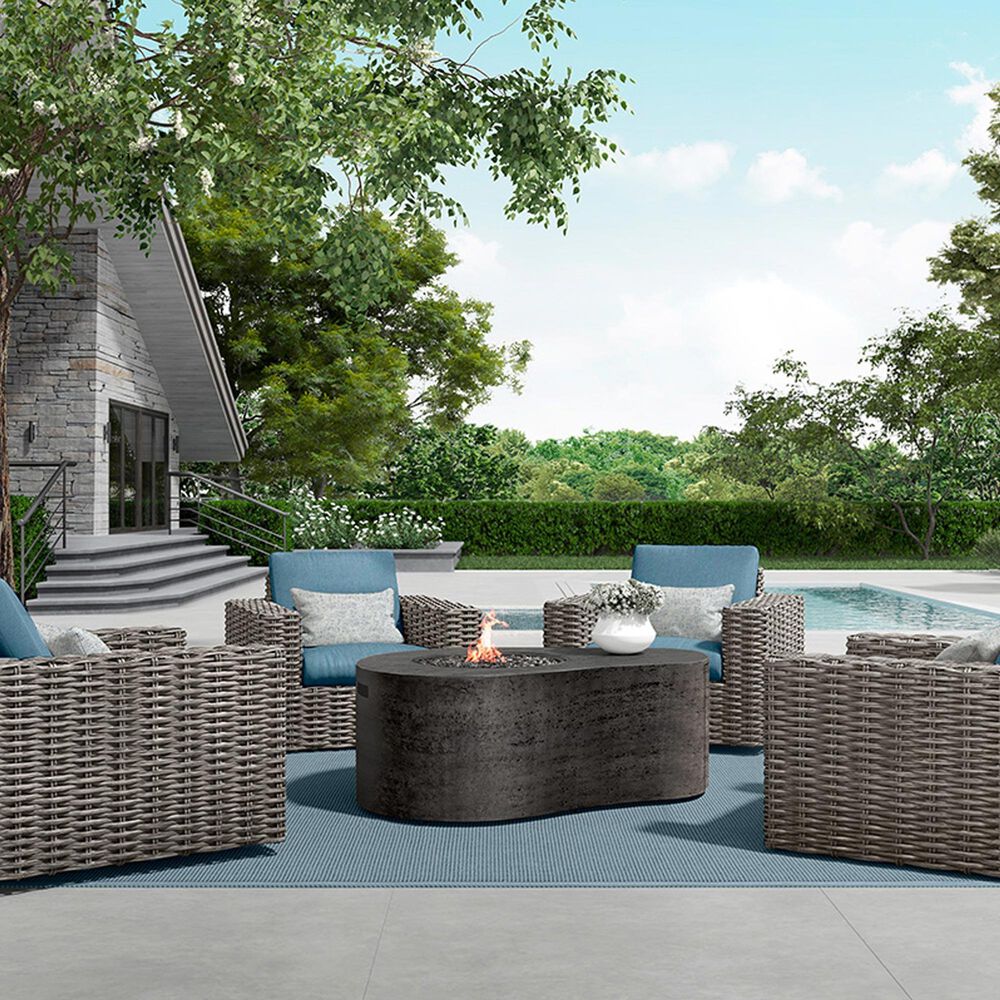 Ebel Outdoor Furniture Tahoe Fire Pit Table in Slate, , large