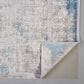 Feizy Cadiz 13" x 20" Ivory and Blue Area Rug, , large