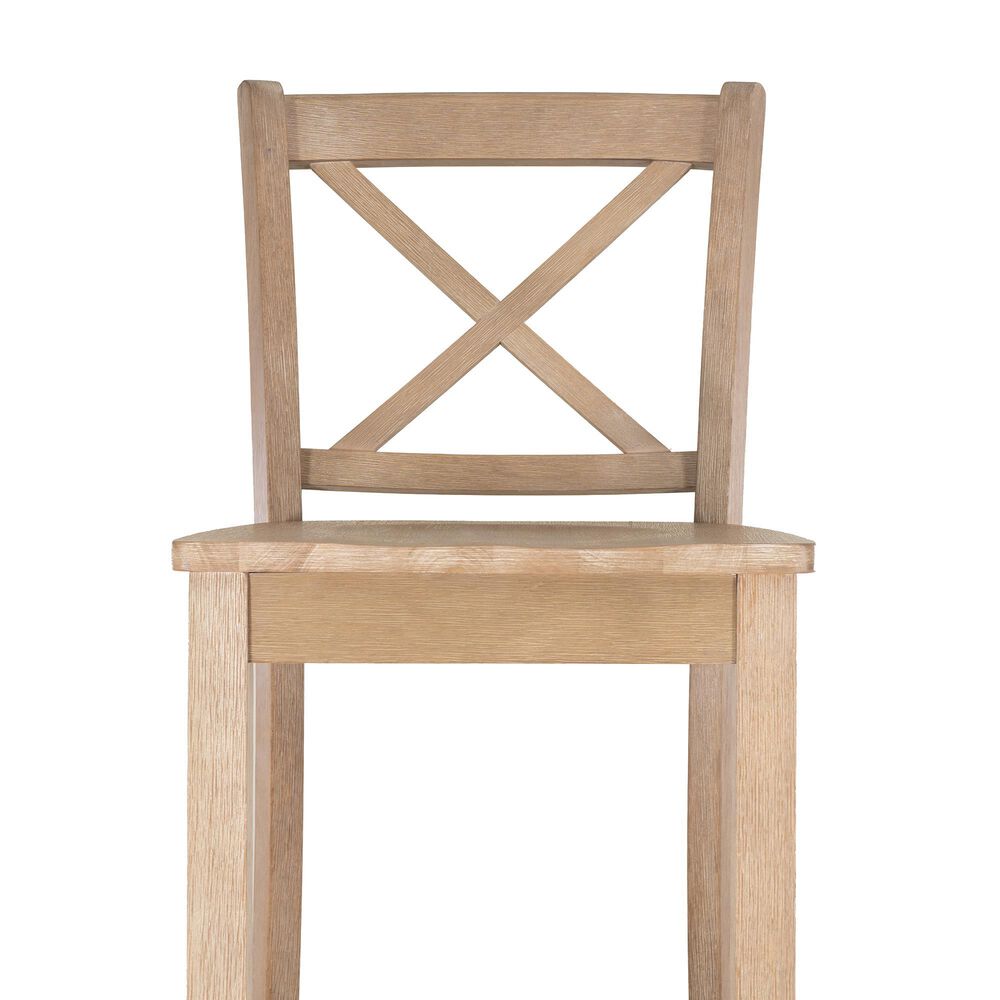 Linon Home Decor Torino X-Back Bar Stool in Grey Wash, , large