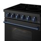 Thor Kitchen Gordon Ramsay 30" Professional Electric Range with Navy Blue Handle Kit in Black, , large