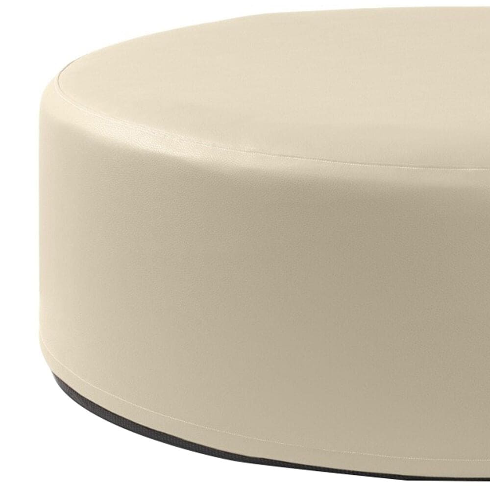 Jaxx Candler Round Ottoman in Natural Beige, , large