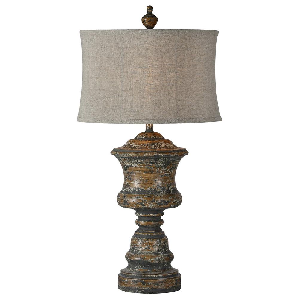 Southern Lighting Hannah Table Lamp in Distressed Rust and Grey, , large