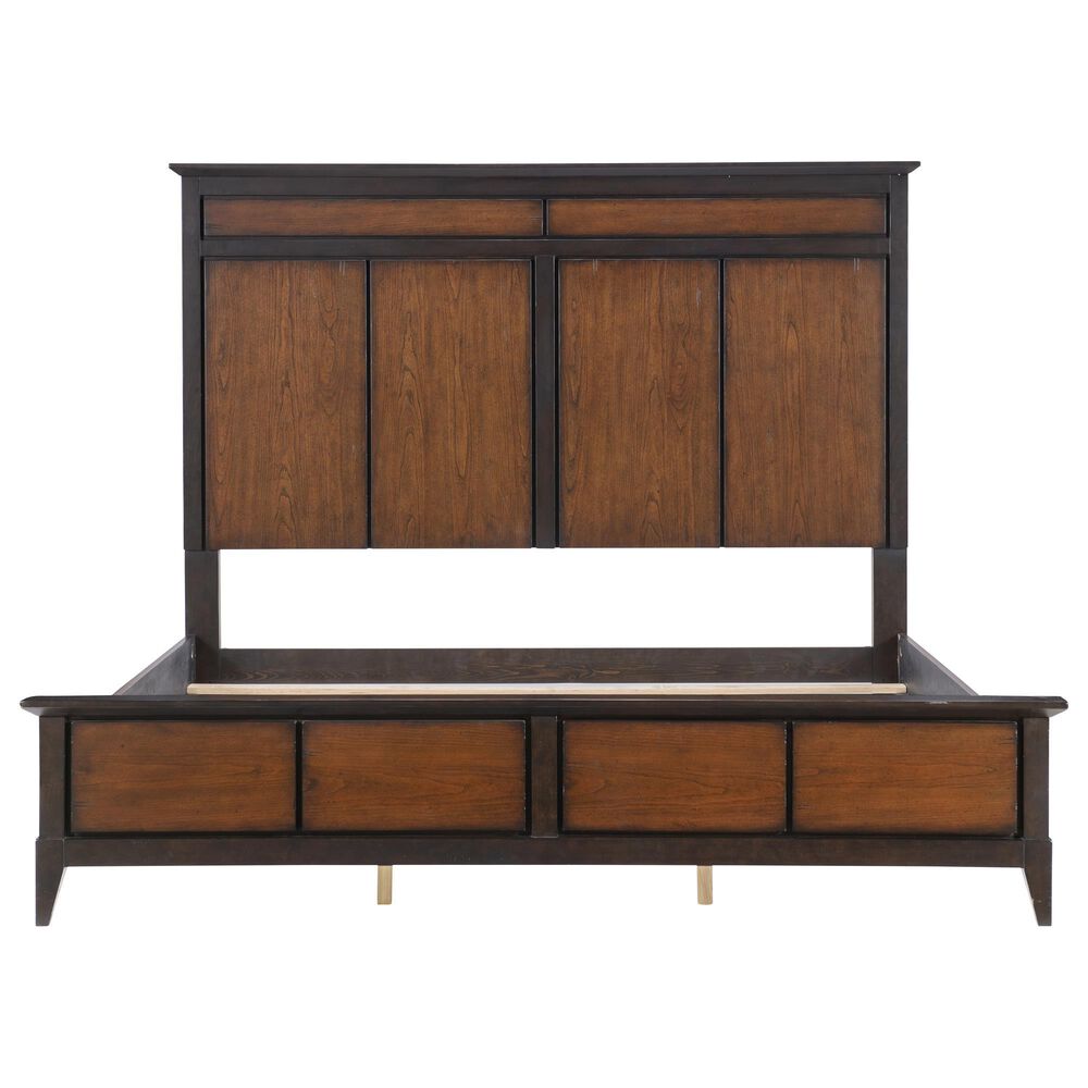 Legacy Classic Fenmore King Panel Bed in Mocha and Distressed Cherry, , large