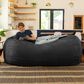Jaxx 7" Giant Bean Bag Sofa in Black, , large