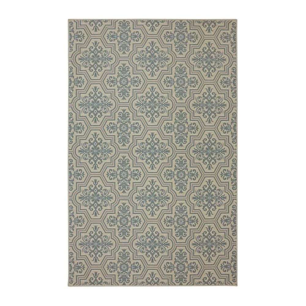 Mohawk Woodbridge Modesto Blue 5' x 8' Slate Area Rug, , large