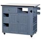 HOMLUX 41.9" Outdoor Extendable Kitchen Island in Gray, , large