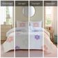 Hampton Park Gracie 4-Piece Full/Queen Comforter Set in White and Purple, , large